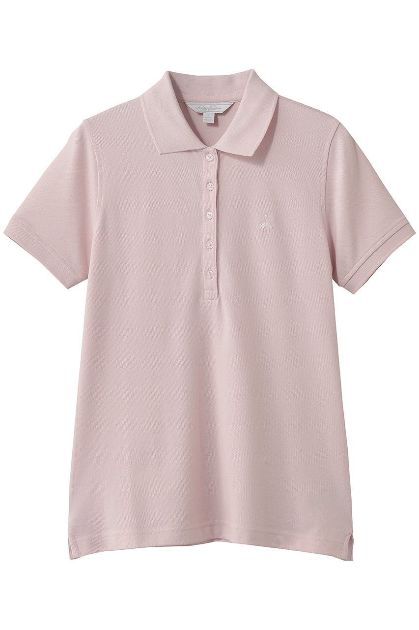 【ブルックス ブラザーズ/Brooks Brothers】のスーピマコットン ストレッチピケ GFロゴ シーズナルカラー ポロシャツ インテリア・キッズ・メンズ・レディースファッション・服の通販 founy(ファウニー) 　ファッション　Fashion　レディースファッション　Fashion for Women　トップス・カットソー　Cut & Sew Tops　シャツ・ブラウス・オフィスカジュアル　Elegant Blouses & Button-Ups　ロングTシャツ・Tシャツ　Longline T-Shirts & Tees　ポロシャツ・きれいめカジュアル　Smart-Casual Polo Tops　カットソー・ベーシックTシャツ　Cut-and-Sewn Tops / Stretch Tees & Basics　なめらか　Smooth, Silky Texture　ショート　Short, Short Length　ストレッチ　Stretch, Stretchy Fabric　スリーブ　Sleeve, Long Sleeve / Short Sleeve　ポロシャツ　Polo Shirt, Collared Tee　半袖　Short Sleeve, Half Sleeve　夏　Summer　定番　Standard, Basic Item　新作・新入荷　New Arrivals / New In　ピンク|ID: prp329100004993029 ipo3291000000037395182