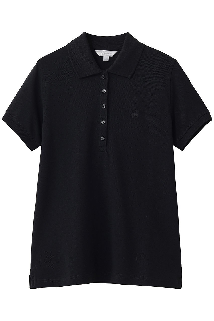 【ブルックス ブラザーズ/Brooks Brothers】のGF スーピマコットン ストレッチピケ ポロシャツ インテリア・キッズ・メンズ・レディースファッション・服の通販 founy(ファウニー) 　ファッション　Fashion　レディースファッション　Fashion for Women　トップス・カットソー　Cut & Sew Tops　シャツ・ブラウス・オフィスカジュアル　Elegant Blouses & Button-Ups　ロングTシャツ・Tシャツ　Longline T-Shirts & Tees　ポロシャツ・きれいめカジュアル　Smart-Casual Polo Tops　カットソー・ベーシックTシャツ　Cut-and-Sewn Tops / Stretch Tees & Basics　ショート　Short, Short Length　ストレッチ　Stretch, Stretchy Fabric　スリーブ　Sleeve, Long Sleeve / Short Sleeve　ベーシック　Basic, Essential　ポロシャツ　Polo Shirt, Collared Tee　エレガント 上品　Elegant　半袖　Short Sleeve, Half Sleeve　夏　Summer　新作・新入荷　New Arrivals / New In　春　Spring　S/S・春夏　SS, Spring/Summer, Warm Season　ブラック|ID: prp329100004993039 ipo3291000000037395249
