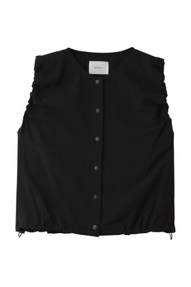 【ミディウミソリッド/MIDIUMISOLID】のpoplin volume vest ベスト 大人の最旬トレンドファッション＆コーディネート founy(ファウニー) ファッション Fashion レディースファッション Fashion for Women トップス・カットソー Cut & Sew Tops ニット Knit Tops & Sweaters ベスト&ジレ / 重ね着スタイル Vests & Gilets カジュアルプルオーバー・ニットトップス Pullovers & Knit Tops / Casual Pullovers おすすめ Recommended / Our Picks とろみ Fluid, Flowy Fabric ギャザー Gathered, Ruffled ショート Short, Short Length ドローストリング Drawstring, Pull Cord バランス Balance, Style Balance ブラウジング Blouson Silhouette, Cinched Waist ベスト Vest, Waistcoat 新作・新入荷 New Arrivals / New In |ID:prp329100004993043
