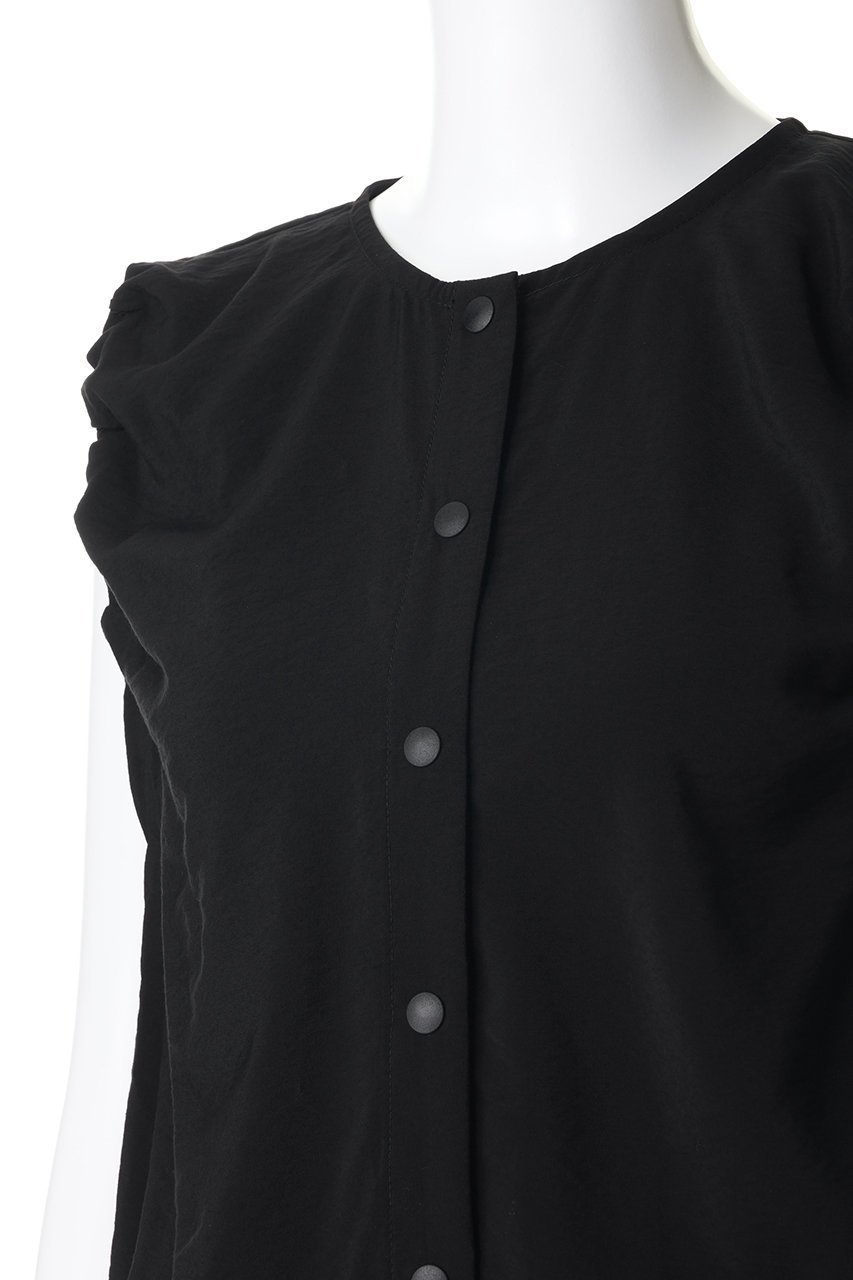【ミディウミソリッド/MIDIUMISOLID】のpoplin volume vest ベスト 大人の最旬トレンドファッション＆コーディネート founy(ファウニー) 　ファッション　Fashion　レディースファッション　Fashion for Women　トップス・カットソー　Cut & Sew Tops　ニット　Knit Tops & Sweaters　ベスト&ジレ / 重ね着スタイル　Vests & Gilets　カジュアルプルオーバー・ニットトップス　Pullovers & Knit Tops / Casual Pullovers　おすすめ　Recommended / Our Picks　とろみ　Fluid, Flowy Fabric　ギャザー　Gathered, Ruffled　ショート　Short, Short Length　ドローストリング　Drawstring, Pull Cord　バランス　Balance, Style Balance　ブラウジング　Blouson Silhouette, Cinched Waist　ベスト　Vest, Waistcoat　新作・新入荷　New Arrivals / New In　other-5|ID: prp329100004993043 ipo3291000000037395294