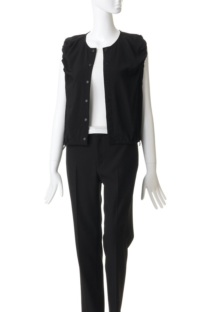 【ミディウミソリッド/MIDIUMISOLID】のpoplin volume vest ベスト 大人の最旬トレンドファッション＆コーディネート founy(ファウニー) 　ファッション　Fashion　レディースファッション　Fashion for Women　トップス・カットソー　Cut & Sew Tops　ニット　Knit Tops & Sweaters　ベスト&ジレ / 重ね着スタイル　Vests & Gilets　カジュアルプルオーバー・ニットトップス　Pullovers & Knit Tops / Casual Pullovers　おすすめ　Recommended / Our Picks　とろみ　Fluid, Flowy Fabric　ギャザー　Gathered, Ruffled　ショート　Short, Short Length　ドローストリング　Drawstring, Pull Cord　バランス　Balance, Style Balance　ブラウジング　Blouson Silhouette, Cinched Waist　ベスト　Vest, Waistcoat　新作・新入荷　New Arrivals / New In　other-8|ID: prp329100004993043 ipo3291000000037395298