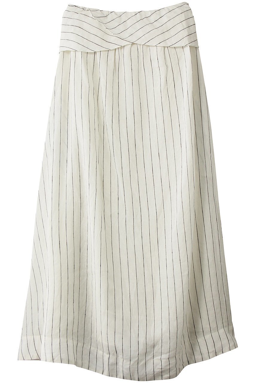 【マーレット/MERLETTE】のMOGRA STRIPE リネンストライプ ベアトップロングドレス 大人の最旬トレンドファッション＆コーディネート founy(ファウニー) 　ファッション　Fashion　レディースファッション　Fashion for Women　ワンピース　Dresses　フォーマル・パーティードレス・結婚式用ドレス　Elegant & Casual Dresses　チュニック　Tunic Tops & Dresses　シャーリング　Shirring, Ruched　ストライプ　Stripe, Striped Pattern　チュニック　Tunic, Long Top　ドレス　Dress, One-Piece　フィット　Fit, Slim Fit　リネン　Linen, Linen Fabric　ロング　Long, Long-Length　夏　Summer　新作・新入荷　New Arrivals / New In　 other-1|ID: prp329100004993051 ipo3291000000037395357