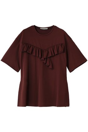 【デパリエ/DEPAREILLE】のトリアセテートジャージーラッフルトップス 大人の最旬トレンドファッション＆コーディネート founy(ファウニー) ファッション Fashion レディースファッション Fashion for Women トップス・カットソー Cut & Sew Tops シャツ・ブラウス・オフィスカジュアル Elegant Blouses & Button-Ups ショート Short, Short Length スラックス Slacks, Dress Pants スリーブ Sleeve, Long Sleeve / Short Sleeve センター Center, Center Line マニッシュ Mannish, Boyish ラッフル Ruffle, Frill ワイド Wide, Wide Fit 新作・新入荷 New Arrivals / New In |ID:prp329100004993056