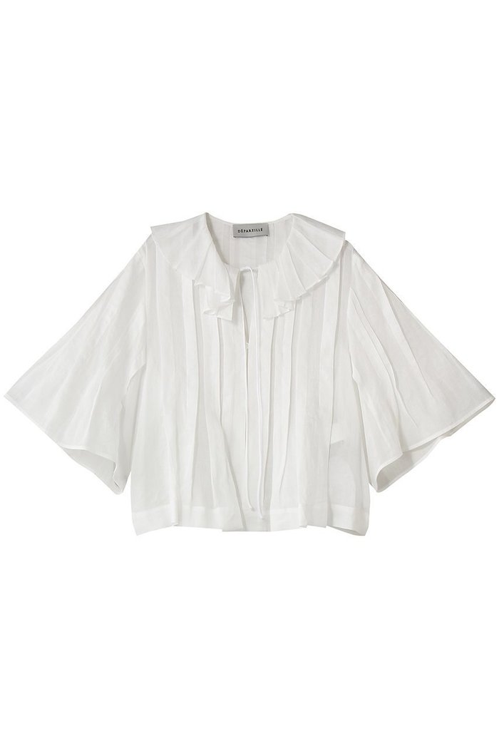【デパリエ/DEPAREILLE】のラミープリーツショートスリーブブラウス インテリア・キッズ・メンズ・レディースファッション・服の通販 founy(ファウニー) https://founy.com/ ファッション Fashion レディースファッション Fashion for Women トップス・カットソー Cut & Sew Tops シャツ・ブラウス・オフィスカジュアル Elegant Blouses & Button-Ups おすすめ Recommended / Our Picks ショート Short, Short Length スリーブ Sleeve, Long Sleeve / Short Sleeve デニム Denim, Jeans Material フレア Flare, Flared プリーツ Pleats, Pleated リネン Linen, Linen Fabric ワイド Wide, Wide Fit 今季 This Season, Current Season 夏 Summer 新作・新入荷 New Arrivals / New In |ID: prp329100004993061 ipo3291000000037395437