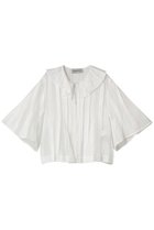 【デパリエ/DEPAREILLE】のラミープリーツショートスリーブブラウス オフホワイト|ID: prp329100004993061 ipo3291000000037395438