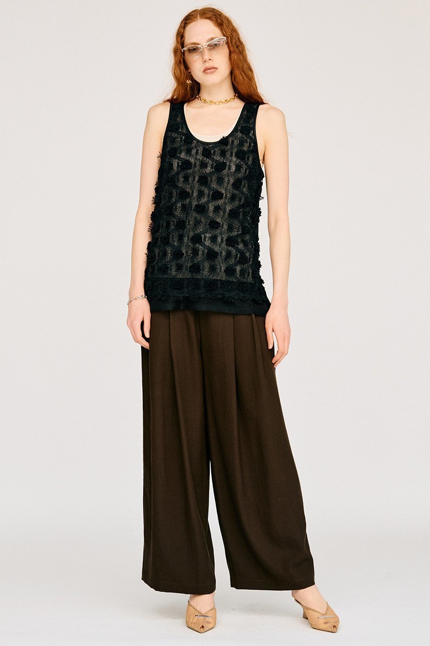 【プランク プロジェクト/PRANK PROJECT】のダブルベルトタックワイドパンツ / Double Belt Tuck Wide Pants 大人の最旬トレンドファッション＆コーディネート founy(ファウニー) 　ファッション　Fashion　レディースファッション　Fashion for Women　パンツ　Pants & Trousers　ベルト&ウエストマーク　Belts & Waist Accessories　ストライプ　Stripe, Striped Pattern　ストレート　Straight, Straight Cut　ネップ　Nepp, Slub Yarn　バランス　Balance, Style Balance　メッシュ　Mesh, Net Fabric　メランジ　Melange, Mixed Yarn　リネン　Linen, Linen Fabric　ループ　Loop, Loop Knit　ワイド　Wide, Wide Fit　おすすめ　Recommended / Our Picks　夏　Summer　新作・新入荷　New Arrivals / New In　other-2|ID: prp329100004993066 ipo3291000000037395480