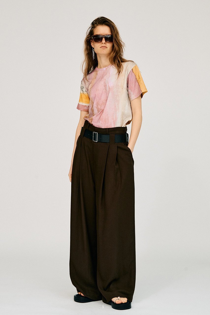 【プランク プロジェクト/PRANK PROJECT】のダブルベルトタックワイドパンツ / Double Belt Tuck Wide Pants 大人の最旬トレンドファッション＆コーディネート founy(ファウニー) 　ファッション　Fashion　レディースファッション　Fashion for Women　パンツ　Pants & Trousers　ベルト&ウエストマーク　Belts & Waist Accessories　ストライプ　Stripe, Striped Pattern　ストレート　Straight, Straight Cut　ネップ　Nepp, Slub Yarn　バランス　Balance, Style Balance　メッシュ　Mesh, Net Fabric　メランジ　Melange, Mixed Yarn　リネン　Linen, Linen Fabric　ループ　Loop, Loop Knit　ワイド　Wide, Wide Fit　おすすめ　Recommended / Our Picks　夏　Summer　新作・新入荷　New Arrivals / New In　other-3|ID: prp329100004993066 ipo3291000000037395481