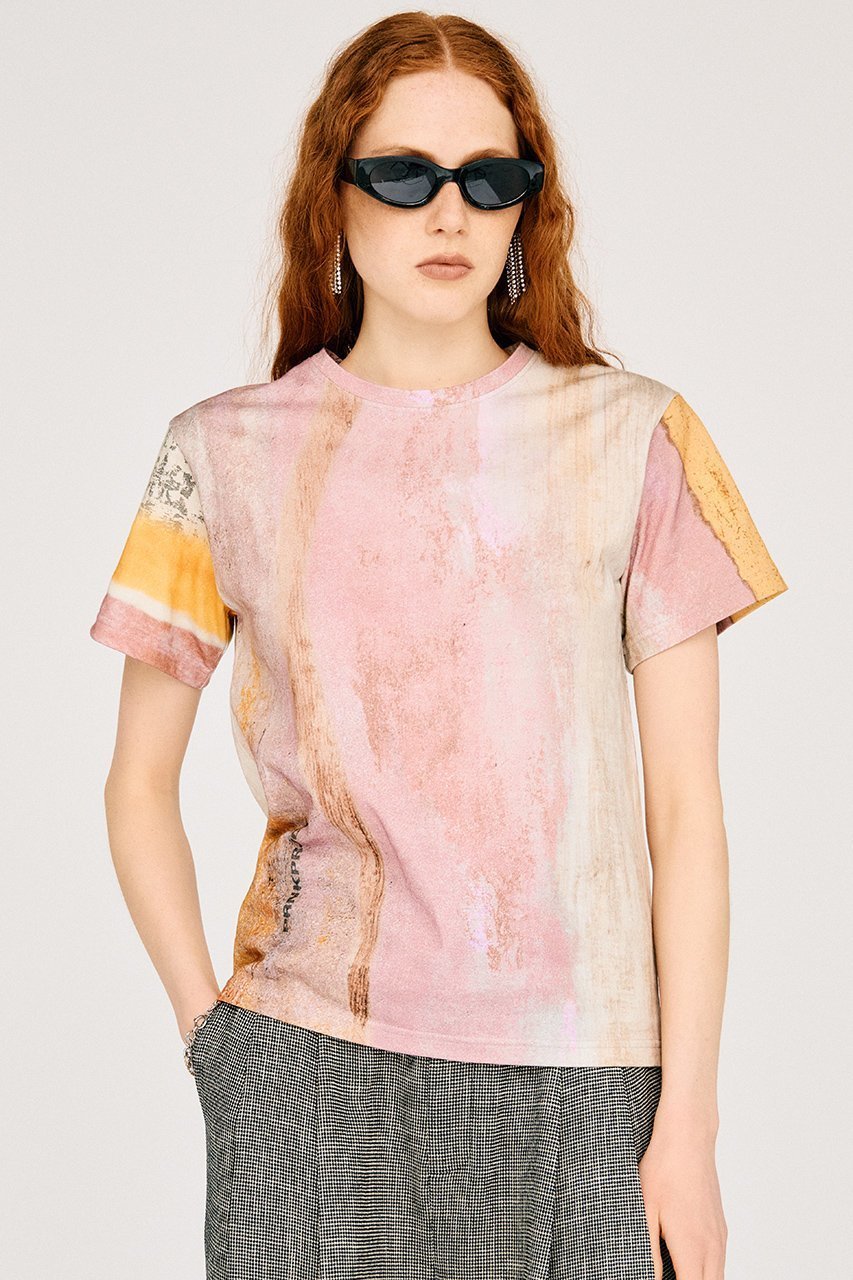 【プランク プロジェクト/PRANK PROJECT】のMINERAL PRINT TEE 大人の最旬トレンドファッション＆コーディネート founy(ファウニー) 　ファッション　Fashion　レディースファッション　Fashion for Women　トップス・カットソー　Cut & Sew Tops　シャツ・ブラウス・オフィスカジュアル　Elegant Blouses & Button-Ups　ロングTシャツ・Tシャツ　Longline T-Shirts & Tees　カットソー・ベーシックTシャツ　Cut-and-Sewn Tops / Stretch Tees & Basics　カットソー　Cut and Sewn Top　ショート　Short, Short Length　シンプル　Simple, Minimal　スリーブ　Sleeve, Long Sleeve / Short Sleeve　プリント　Print, Printed Pattern　新作・新入荷　New Arrivals / New In　other-3|ID: prp329100004993068 ipo3291000000037395495