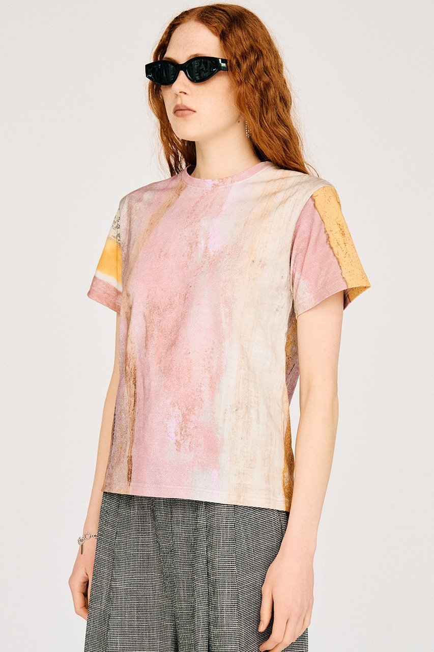 【プランク プロジェクト/PRANK PROJECT】のMINERAL PRINT TEE 大人の最旬トレンドファッション＆コーディネート founy(ファウニー) 　ファッション　Fashion　レディースファッション　Fashion for Women　トップス・カットソー　Cut & Sew Tops　シャツ・ブラウス・オフィスカジュアル　Elegant Blouses & Button-Ups　ロングTシャツ・Tシャツ　Longline T-Shirts & Tees　カットソー・ベーシックTシャツ　Cut-and-Sewn Tops / Stretch Tees & Basics　カットソー　Cut and Sewn Top　ショート　Short, Short Length　シンプル　Simple, Minimal　スリーブ　Sleeve, Long Sleeve / Short Sleeve　プリント　Print, Printed Pattern　新作・新入荷　New Arrivals / New In　other-4|ID: prp329100004993068 ipo3291000000037395496