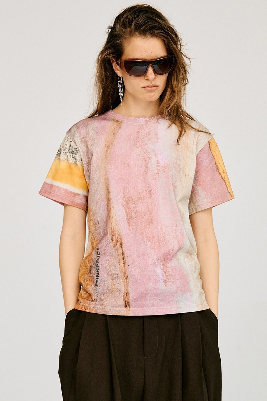 【プランク プロジェクト/PRANK PROJECT】のMINERAL PRINT TEE 大人の最旬トレンドファッション＆コーディネート founy(ファウニー) 　ファッション　Fashion　レディースファッション　Fashion for Women　トップス・カットソー　Cut & Sew Tops　シャツ・ブラウス・オフィスカジュアル　Elegant Blouses & Button-Ups　ロングTシャツ・Tシャツ　Longline T-Shirts & Tees　カットソー・ベーシックTシャツ　Cut-and-Sewn Tops / Stretch Tees & Basics　カットソー　Cut and Sewn Top　ショート　Short, Short Length　シンプル　Simple, Minimal　スリーブ　Sleeve, Long Sleeve / Short Sleeve　プリント　Print, Printed Pattern　新作・新入荷　New Arrivals / New In　other-7|ID: prp329100004993068 ipo3291000000037395499