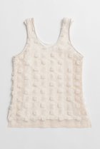 【プランク プロジェクト/PRANK PROJECT】のフラワーメッシュレイヤータンク / Flower Mesh Layer Tank WHT(ホワイト)|ID: prp329100004993071 ipo3291000000037395519