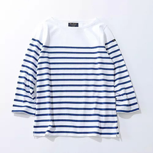 【ルミノア/Le minor】のカットソー 人気、トレンドファッション・服の通販 founy(ファニー) 　ファッション　Fashion　レディースファッション　Fashion for Women　トップス・カットソー　Cut & Sew Tops　カットソー・ベーシックTシャツ　Cut-and-Sewn Tops / Stretch Tees & Basics　カットソー　Cut and Sewn Top　シンプル　Simple, Minimal　デニム　Denim, Jeans Material　ボーダー　Border, Stripe　other-3|ID: prp329100000019890 ipo3291000000036649918