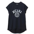 【マイカーナ/MICANA】の【AMERICANA】 【MICA&DEAL】カレッジロゴTシャツ 人気、トレンドファッション・服の通販 founy(ファニー) ファッション Fashion レディースファッション WOMEN トップス・カットソー Tops/Tshirt シャツ/ブラウス Shirts/Blouses ロング / Tシャツ T-Shirts スリット Slit 洗える Washable thumbnail NAVY|ID: prp329100000030917 ipo3291000000024261616