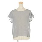 【トゥエルブクローゼット/12closet】の【洗える】袖フリルギンガムチェックブラウス ホワイト×ブラック|ID: prp329100000032002 ipo3291000000036272141