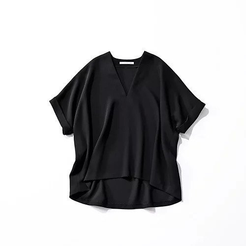 【イーバイエクラ/E by eclat】の【とろみ】Vネックブラウス インテリア・キッズ・メンズ・レディースファッション・服の通販 founy(ファウニー) https://founy.com/ ファッション Fashion レディースファッション Fashion for Women トップス・カットソー Cut & Sew Tops シャツ・ブラウス・オフィスカジュアル Elegant Blouses & Button-Ups Vネックトップス V-Neck Tops / V-Cut Neckline Shirts とろみ Fluid, Flowy Fabric ドレープ Drape, Draping Fabric ドロップ Drop Shoulder, Dropped Style ワイド Wide, Wide Fit 洗える Machine Washable |ID: prp329100000032055 ipo3291000000037245211