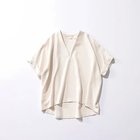 【イーバイエクラ/E by eclat】の【とろみ】Vネックブラウス ライトベージュ1|ID: prp329100000032055 ipo3291000000037258724