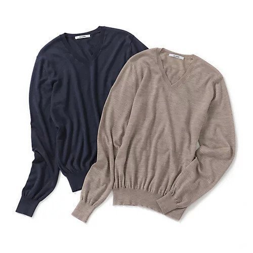 【村山佳世子/Kayoko Murayama】の【スタイリスト村山佳世子さん別注】ウールシルクカシミヤVネック 人気、トレンドファッション・服の通販 founy(ファニー) 　ファッション　Fashion　レディースファッション　Fashion for Women　トップス・カットソー　Cut & Sew Tops　Vネックトップス　V-Neck Tops / V-Cut Neckline Shirts　10月号　October Issue　インナー　Innerwear　シルク　Silk, 100% Silk　ベーシック　Basic, Essential　人気　Popular, Best Seller　別注　Limited Edition, Custom Order　other-2|ID: prp329100000038548 ipo3291000000035310863