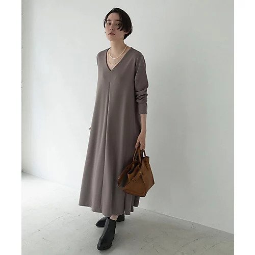 【マージュール/marjour】のPONTE DRESS インテリア・キッズ・メンズ・レディースファッション・服の通販 founy(ファニー) 　ファッション　Fashion　レディースファッション　WOMEN　ワンピース　Dress　ドレス　Party Dresses　アクセサリー　Accessories　インナー　Inner　くるぶし　Ankle　カットソー　Cut And Sew　シアー　Sheer　ショート　Short　スニーカー　Sneakers　タイツ　Tights　タートル　Turtle　バランス　Balance　おすすめ　Recommend　【別注】MOCHA|ID: prp329100000051813 ipo3291000000022682535