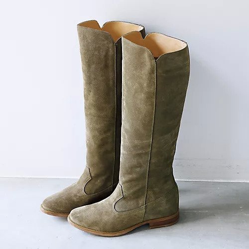 【ケーエムビー/kmb】のスエードロングブーツ 人気、トレンドファッション・服の通販 founy(ファニー) ファッション Fashion レディースファッション Fashion for Women なめらか Smooth, Silky Texture フラット Flat, Flat Shoes ロング Long, Long-Length 人気 Popular, Best Seller other-2|ID: prp329100000099562 ipo3291000000031305092