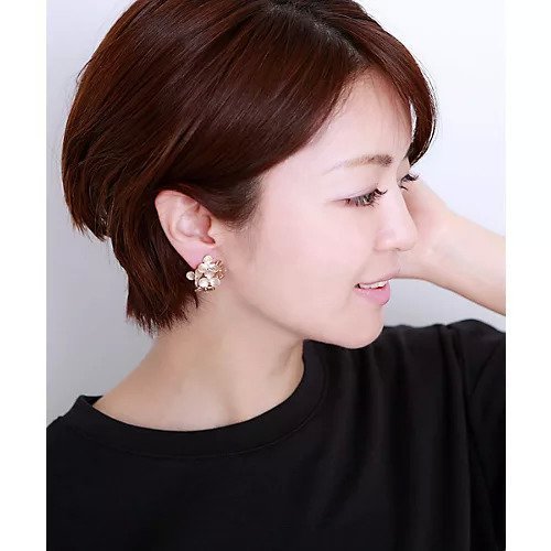【コレカラ/collecala】のメタルフラワーイヤリング 人気、トレンドファッション・服の通販 founy(ファニー) 　ファッション　Fashion　レディースファッション　Fashion for Women　ジュエリー　Jewelry　ファッションリング　Fashion Rings　イヤリング・フープ・ドロップタイプ　Hoop, Drop & Clip Earrings　イヤリング　Earrings　other-2|ID: prp329100000176538 ipo3291000000031290722