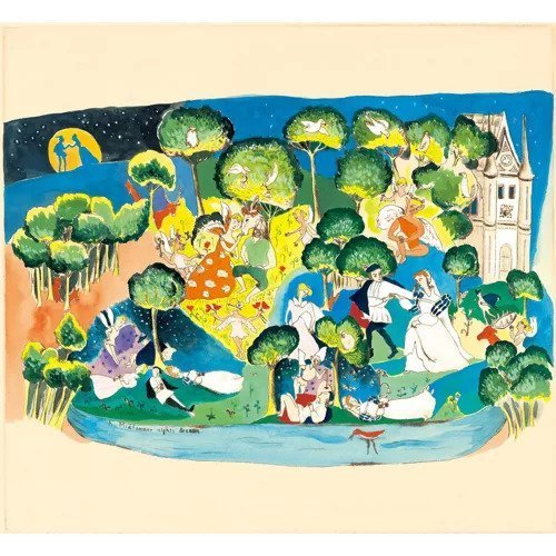 【山本容子作/Yamamoto Yoko / GOODS】の『夏の夜の夢』銅版画,手彩色 インテリア・キッズ・メンズ・レディースファッション・服の通販 founy(ファニー) https://founy.com/ 雑誌掲載アイテム Magazine Items ファッション雑誌 Fashion Magazines エクラ eclat 1月号 January Issue 雑誌 Magazine 夏 Summer |ID: prp329100000195273 ipo3291000000000525520