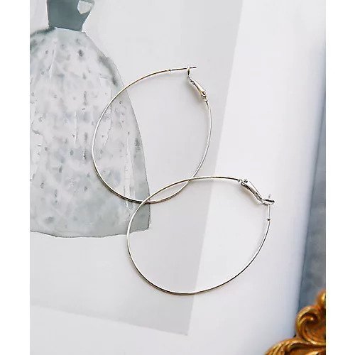 【コレカラ/collecala】の大きめドロップフープピアス インテリア・キッズ・メンズ・レディースファッション・服の通販 founy(ファニー) ファッション Fashion レディースファッション Fashion for Women おすすめ Recommended / Our Picks シルバー|ID: prp329100000205622 ipo3291000000034103184