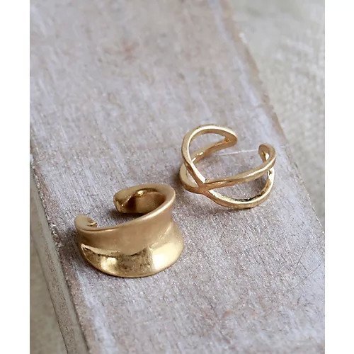 【コレカラ/collecala】のクロスイヤーカフセット インテリア・キッズ・メンズ・レディースファッション・服の通販 founy(ファニー) https://founy.com/ ファッション Fashion レディースファッション Fashion for Women イヤリング Earrings フォルム Silhouette, Form |ID: prp329100000212111 ipo3291000000027913240