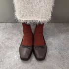 【エンチャンテッド/enchanted】の【APOM】甲深スクエアバレエシューズ ダークチョコ|ID: prp329100000252173 ipo3291000000034058743