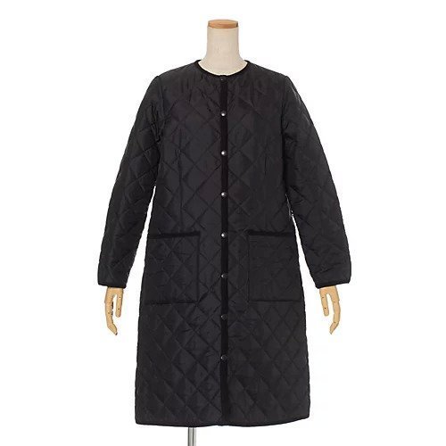 【トラディショナル ウェザーウェア/TWW / Traditional Weatherwear】のノーカラーキルティングコート「アークリー ロング」 人気、トレンドファッション・服の通販 founy(ファニー) 　ファッション　Fashion　レディースファッション　WOMEN　アウター　Coat Outerwear　コート　Coats　キルティング　Quilting　コンパクト　Compact　コーデュロイ　Corduroy　スマート　Smart　パイピング　Piping　ロング　Long　別注　Special Order　 other-1|ID: prp329100000290471 ipo3291000000030972897