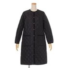 【トラディショナル ウェザーウェア/TWW / Traditional Weatherwear】のノーカラーキルティングコート「アークリー ロング」 人気、トレンドファッション・服の通販 founy(ファニー) ファッション Fashion レディースファッション WOMEN アウター Coat Outerwear コート Coats キルティング Quilting コンパクト Compact コーデュロイ Corduroy スマート Smart パイピング Piping ロング Long 別注 Special Order thumbnail ブラック&#215;ブラック|ID: prp329100000290471 ipo3291000000030972898