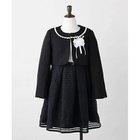 【シューラルー/SHOO LA RUE / KIDS】の【110-130cm/3点セット/セレモニー/入卒】シアーボーダーワンピース ブラック|ID: prp329100000535288 ipo3291000000029309204