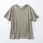 【エムセブンデイズ/M7days】の【松村純子さんコラボ】大人Tシャツ 人気、トレンドファッション・服の通販 founy(ファニー) ファッション Fashion レディースファッション WOMEN トップス・カットソー Tops/Tshirt シャツ/ブラウス Shirts/Blouses ロング / Tシャツ T-Shirts 洗える Washable 秋 Autumn/Fall グラデーション Gradation コラボ Collaboration シルク Silk トレンド Trend バランス Balance フェミニン Feminine モダン Modern thumbnail カーキグレー|ID: prp329100000663040 ipo3291000000030317530