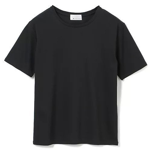 【エムセブンデイズ/M7days】の【松村純子さんコラボ】大人Tシャツ インテリア・キッズ・メンズ・レディースファッション・服の通販 founy(ファウニー) 　ファッション　Fashion　レディースファッション　Fashion for Women　トップス・カットソー　Cut & Sew Tops　シャツ・ブラウス・オフィスカジュアル　Elegant Blouses & Button-Ups　ロングTシャツ・Tシャツ　Longline T-Shirts & Tees　洗える　Machine Washable　秋　Autumn　グラデーション　Gradient, Ombre　コラボ　Collaboration, Collab　シルク　Silk, 100% Silk　トレンド　Trend, Trending Now　バランス　Balance, Style Balance　フェミニン　Feminine, Girly　モダン　Modern, Contemporary　ブラック|ID: prp329100000663040 ipo3291000000037250473