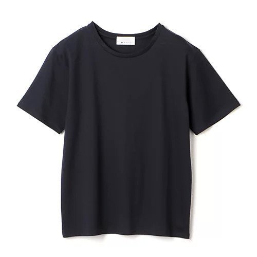 【エムセブンデイズ/M7days】の【松村純子さんコラボ】大人Tシャツ インテリア・キッズ・メンズ・レディースファッション・服の通販 founy(ファウニー) 　ファッション　Fashion　レディースファッション　Fashion for Women　トップス・カットソー　Cut & Sew Tops　シャツ・ブラウス・オフィスカジュアル　Elegant Blouses & Button-Ups　ロングTシャツ・Tシャツ　Longline T-Shirts & Tees　洗える　Machine Washable　秋　Autumn　グラデーション　Gradient, Ombre　コラボ　Collaboration, Collab　シルク　Silk, 100% Silk　トレンド　Trend, Trending Now　バランス　Balance, Style Balance　フェミニン　Feminine, Girly　モダン　Modern, Contemporary　ネイビー|ID: prp329100000663040 ipo3291000000037250475