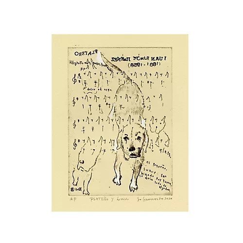 【山本容子作/Yamamoto Yoko / GOODS】の『PLATERO y Luca』銅版画、手彩色 人気、トレンドファッション・服の通販 founy(ファニー) 　雑誌掲載アイテム　Magazine Picks & Fashion Features　ファッション雑誌　Fashion Magazines　エクラ　eclat　1月号　January Issue　イタリア　Italy　雑誌　Magazine, Fashion Magazine　犬　Dog　other-2|ID: prp329100000924515 ipo3291000000031273387