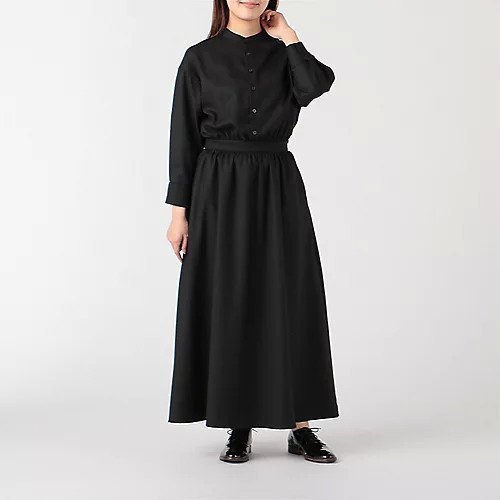 【トゥエルブクローゼット/12closet】の【洗える】バンドカラーワンピース インテリア・キッズ・メンズ・レディースファッション・服の通販 founy(ファニー) https://founy.com/ ファッション Fashion レディースファッション WOMEN ワンピース Dress ギャザー Gather スリット Slit ドッキング Docking フレア Flare ポケット Pocket レギュラー Regular ロング Long 洗える Washable |ID: prp329100001000346 ipo3291000000029410329