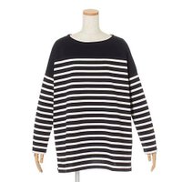 【トゥエルブクローゼット/12closet】の【洗える】切替えボーダーチュニック 人気、トレンドファッション・服の通販 founy(ファニー) ファッション Fashion レディースファッション Fashion for Women トップス・カットソー Cut & Sew Tops コラボ Collaboration, Collab スリット Slit, Slit Detail チュニック Tunic, Long Top ベーシック Basic, Essential ボーダー Border, Stripe 洗える Machine Washable 秋 Autumn |ID:prp329100001194139