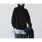 【スローン/SLOANE】のジーロンラムズ カシミヤ ドロップショルダー ブラック|ID: prp329100001594060 ipo3291000000035576948