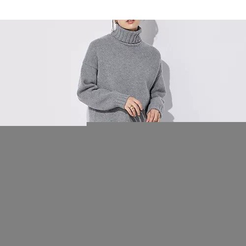 【スローン/SLOANE】のジーロンラムズ カシミヤ ドロップショルダー インテリア・キッズ・メンズ・レディースファッション・服の通販 founy(ファニー) 　ファッション　Fashion　レディースファッション　Fashion for Women　ショルダー　Shoulder, Shoulder Strap　スリット　Slit, Slit Detail　タートルネック　Turtleneck, High Neck　ドロップ　Drop Shoulder, Dropped Style　フィット　Fit, Slim Fit　フォルム　Silhouette, Form　ベーシック　Basic, Essential　人気　Popular, Best Seller　別注　Limited Edition, Custom Order　グレー|ID: prp329100001594060 ipo3291000000036687290