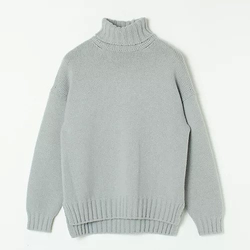 【スローン/SLOANE】のジーロンラムズ カシミヤ ドロップショルダー インテリア・キッズ・メンズ・レディースファッション・服の通販 founy(ファニー) 　ファッション　Fashion　レディースファッション　Fashion for Women　ショルダー　Shoulder, Shoulder Strap　スリット　Slit, Slit Detail　タートルネック　Turtleneck, High Neck　ドロップ　Drop Shoulder, Dropped Style　フィット　Fit, Slim Fit　フォルム　Silhouette, Form　ベーシック　Basic, Essential　人気　Popular, Best Seller　別注　Limited Edition, Custom Order　【別注】グレー|ID: prp329100001594060 ipo3291000000036687296