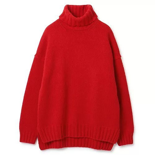 【スローン/SLOANE】のジーロンラムズ カシミヤ ドロップショルダー インテリア・キッズ・メンズ・レディースファッション・服の通販 founy(ファニー) 　ファッション　Fashion　レディースファッション　Fashion for Women　ショルダー　Shoulder, Shoulder Strap　スリット　Slit, Slit Detail　タートルネック　Turtleneck, High Neck　ドロップ　Drop Shoulder, Dropped Style　フィット　Fit, Slim Fit　フォルム　Silhouette, Form　ベーシック　Basic, Essential　人気　Popular, Best Seller　別注　Limited Edition, Custom Order　【HPS別注】レッド|ID: prp329100001594060 ipo3291000000036687307