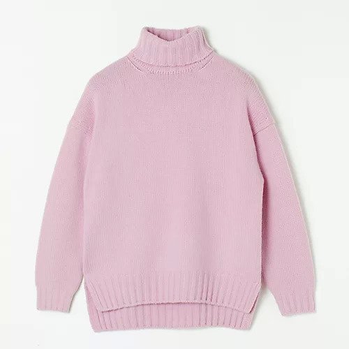 【スローン/SLOANE】のジーロンラムズ カシミヤ ドロップショルダー インテリア・キッズ・メンズ・レディースファッション・服の通販 founy(ファウニー) 　ファッション　Fashion　レディースファッション　Fashion for Women　ショルダー　Shoulder, Shoulder Strap　スリット　Slit, Slit Detail　タートルネック　Turtleneck, High Neck　ドロップ　Drop Shoulder, Dropped Style　フィット　Fit, Slim Fit　フォルム　Silhouette, Form　ベーシック　Basic, Essential　人気　Popular, Best Seller　別注　Limited Edition, Custom Order　【別注】アッシュピンク|ID: prp329100001594060 ipo3291000000037253645