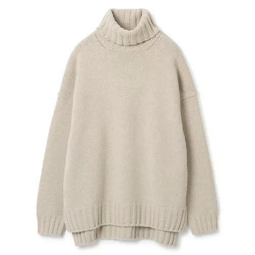 【スローン/SLOANE】のジーロンラムズ カシミヤ ドロップショルダー インテリア・キッズ・メンズ・レディースファッション・服の通販 founy(ファウニー) 　ファッション　Fashion　レディースファッション　Fashion for Women　ショルダー　Shoulder, Shoulder Strap　スリット　Slit, Slit Detail　タートルネック　Turtleneck, High Neck　ドロップ　Drop Shoulder, Dropped Style　フィット　Fit, Slim Fit　フォルム　Silhouette, Form　ベーシック　Basic, Essential　人気　Popular, Best Seller　別注　Limited Edition, Custom Order　【HPS別注】ベージュ|ID: prp329100001594060 ipo3291000000037253648