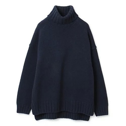 【スローン/SLOANE】のジーロンラムズ カシミヤ ドロップショルダー インテリア・キッズ・メンズ・レディースファッション・服の通販 founy(ファウニー) 　ファッション　Fashion　レディースファッション　Fashion for Women　ショルダー　Shoulder, Shoulder Strap　スリット　Slit, Slit Detail　タートルネック　Turtleneck, High Neck　ドロップ　Drop Shoulder, Dropped Style　フィット　Fit, Slim Fit　フォルム　Silhouette, Form　ベーシック　Basic, Essential　人気　Popular, Best Seller　別注　Limited Edition, Custom Order　【復刻】ダークネイビー|ID: prp329100001594060 ipo3291000000037253649
