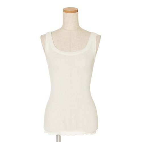 【ドレスハーセルフ/DRESS HERSELF】のシルクリブタンクトップ インテリア・キッズ・メンズ・レディースファッション・服の通販 founy(ファニー) ファッション Fashion レディースファッション Fashion for Women インナー Innerwear シルク Silk, 100% Silk ストレッチ Stretch, Stretchy Fabric バランス Balance, Style Balance フィット Fit, Slim Fit エレガント 上品 Elegant 洗える Machine Washable オフシロ|ID: prp329100001712838 ipo3291000000036891853