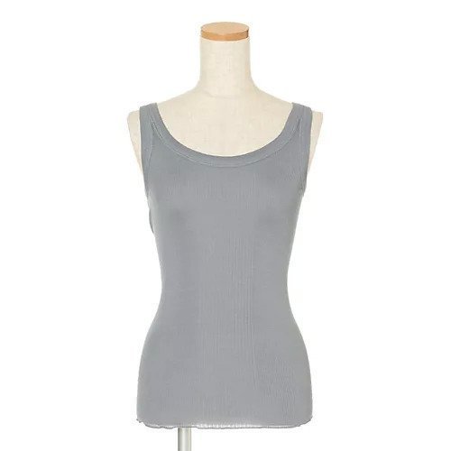 【ドレスハーセルフ/DRESS HERSELF】のシルクリブタンクトップ インテリア・キッズ・メンズ・レディースファッション・服の通販 founy(ファニー) ファッション Fashion レディースファッション Fashion for Women インナー Innerwear シルク Silk, 100% Silk ストレッチ Stretch, Stretchy Fabric バランス Balance, Style Balance フィット Fit, Slim Fit エレガント 上品 Elegant 洗える Machine Washable グレー|ID: prp329100001712838 ipo3291000000036891857