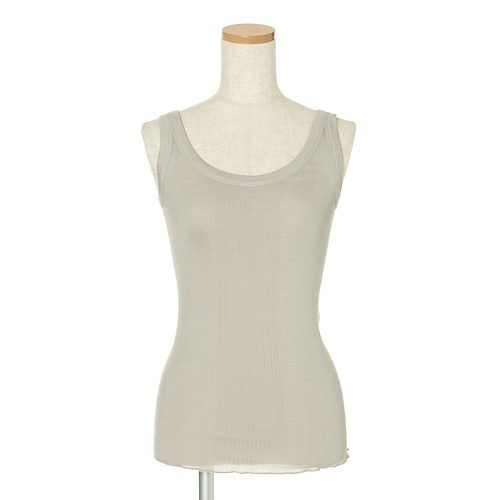 【ドレスハーセルフ/DRESS HERSELF】のシルクリブタンクトップ インテリア・キッズ・メンズ・レディースファッション・服の通販 founy(ファニー) ファッション Fashion レディースファッション Fashion for Women インナー Innerwear シルク Silk, 100% Silk ストレッチ Stretch, Stretchy Fabric バランス Balance, Style Balance フィット Fit, Slim Fit エレガント 上品 Elegant 洗える Machine Washable サンドベージュ|ID: prp329100001712838 ipo3291000000036891859