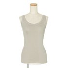 【ドレスハーセルフ/DRESS HERSELF】のシルクリブタンクトップ サンドベージュ|ID: prp329100001712838 ipo3291000000037248107