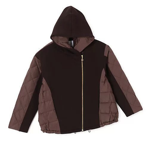 【マルシャル テル/MARECHAL TERRE】のダウンパーカー インテリア・キッズ・メンズ・レディースファッション・服の通販 founy(ファニー) 　ファッション　Fashion　レディースファッション　Fashion for Women　トップス・カットソー　Cut & Sew Tops　レディースパーカー・カジュアルフーディー　Casual Hoodies & Sweatshirts　エレガント 上品　Elegant　カットソー　Cut and Sewn Top　クール　Cool, Chic　軽量　Lightweight, Ultra Light　ダウン　Down, Puffer　チャーム　Charm, Pendant　人気　Popular, Best Seller　バランス　Balance, Style Balance　パーカー　Hoodie, Parka　フロント　Front, Front Design　ブルゾン　Blouson, Bomber Jacket　ライダース　Riders　おすすめ　Recommended / Our Picks　ブラウン|ID: prp329100001786458 ipo3291000000033949500
