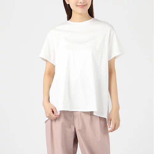 【トゥエルブクローゼット/12closet】の【洗える】バックフレアT インテリア・キッズ・メンズ・レディースファッション・服の通販 founy(ファニー) 　ファッション　Fashion　レディースファッション　WOMEN　バッグ　Bag　なめらか　Smooth　フレア　Flare　フロント　Front　ボトム　Bottom　夏　Summer　洗える　Washable　ホワイト|ID: prp329100001788898 ipo3291000000032163794